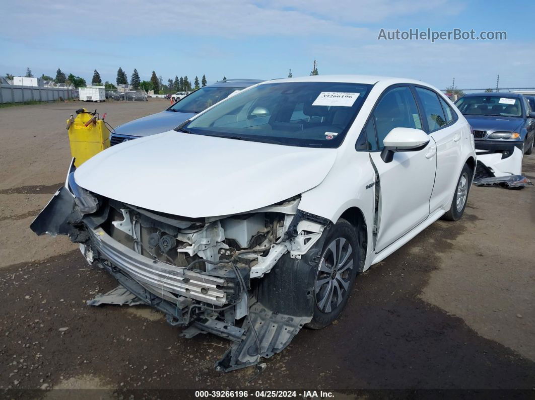 2021 Toyota Corolla Hybrid Le Белый vin: JTDEAMDE9MJ014656