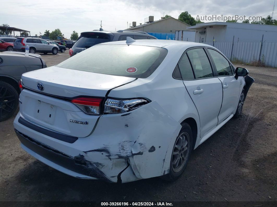 2021 Toyota Corolla Hybrid Le Белый vin: JTDEAMDE9MJ014656