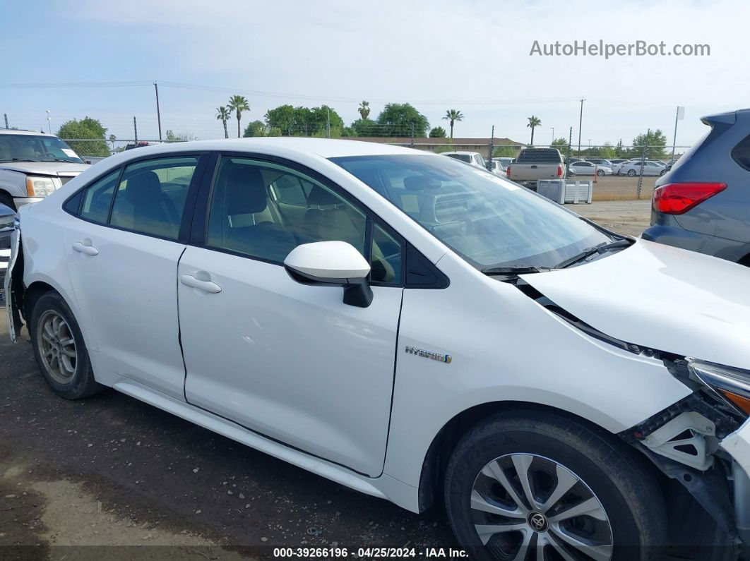 2021 Toyota Corolla Hybrid Le Белый vin: JTDEAMDE9MJ014656