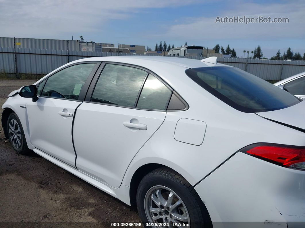 2021 Toyota Corolla Hybrid Le Белый vin: JTDEAMDE9MJ014656