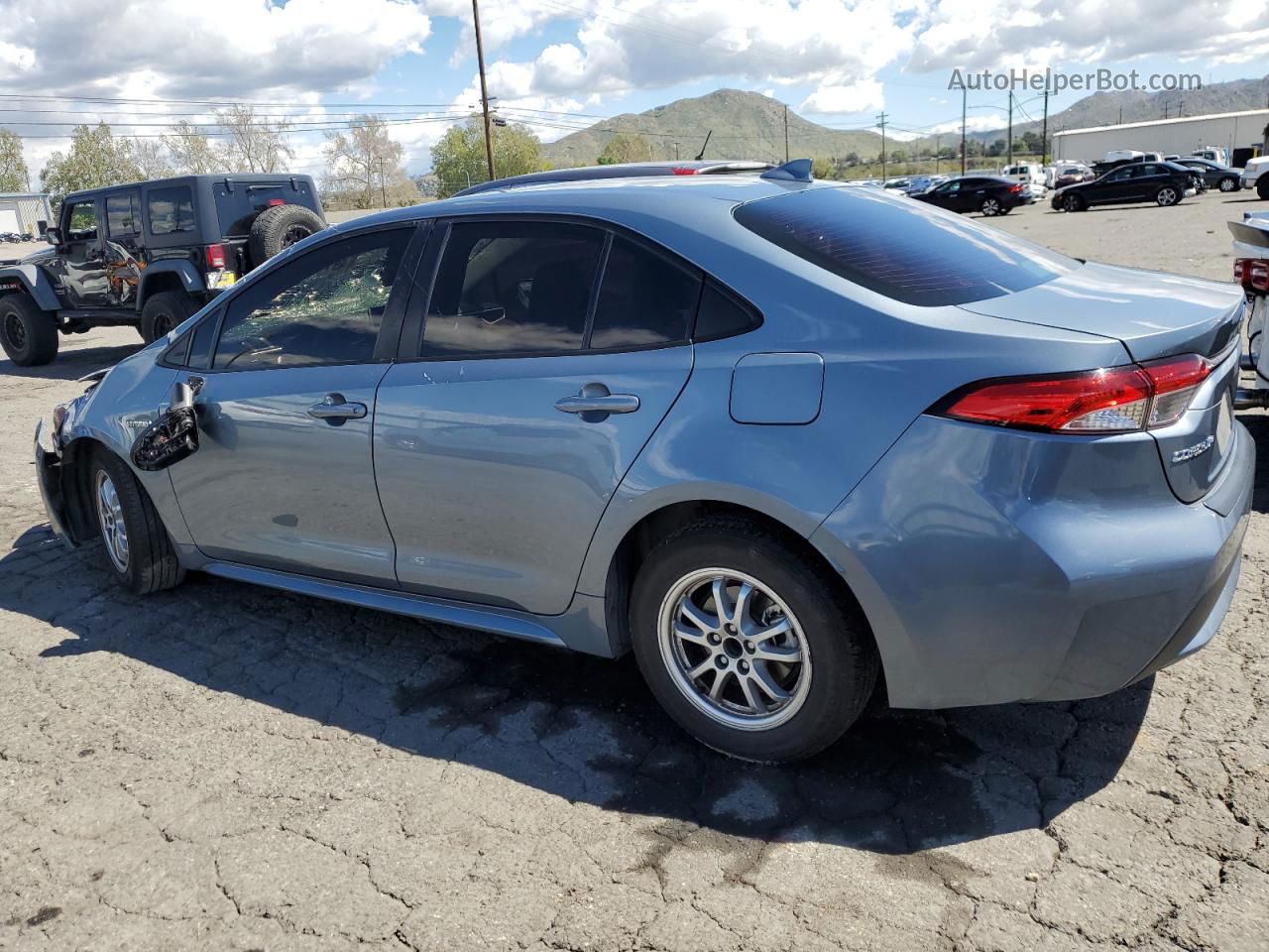 2021 Toyota Corolla Le Blue vin: JTDEAMDE9MJ023776