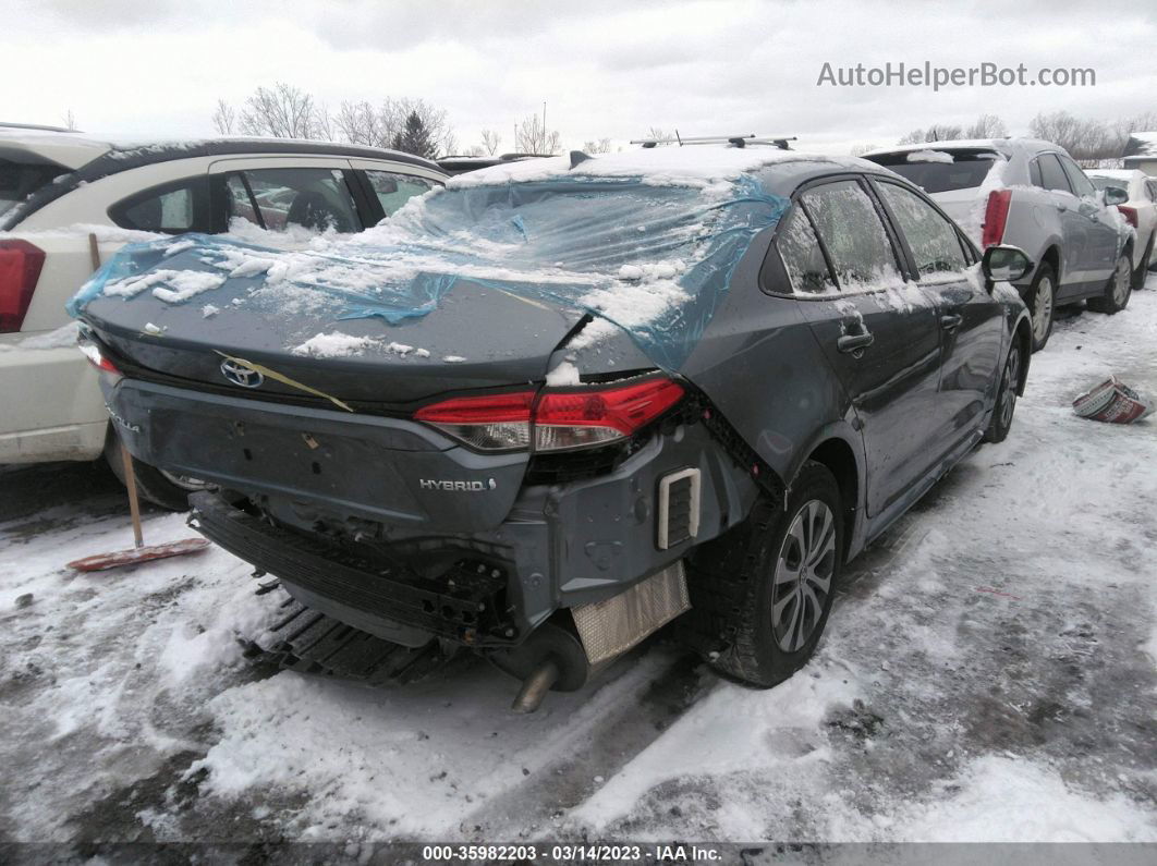 2021 Toyota Corolla Hybrid Le Blue vin: JTDEAMDE9MJ027178