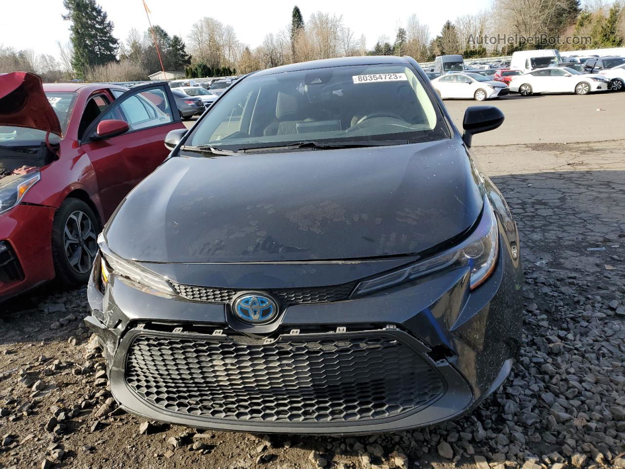 2021 Toyota Corolla Le Черный vin: JTDEAMDE9MJ035247