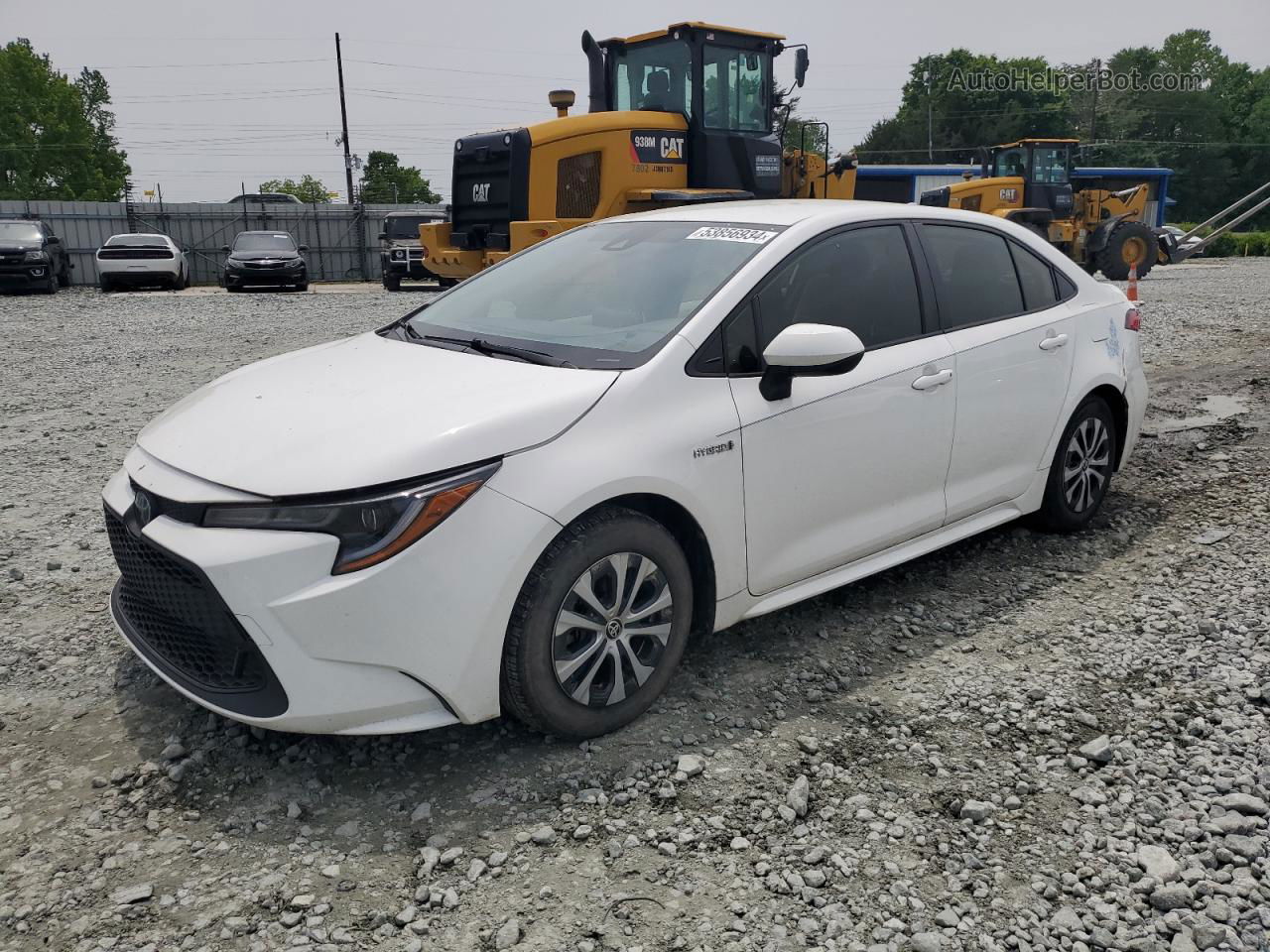 2021 Toyota Corolla Le White vin: JTDEAMDEXMJ004167