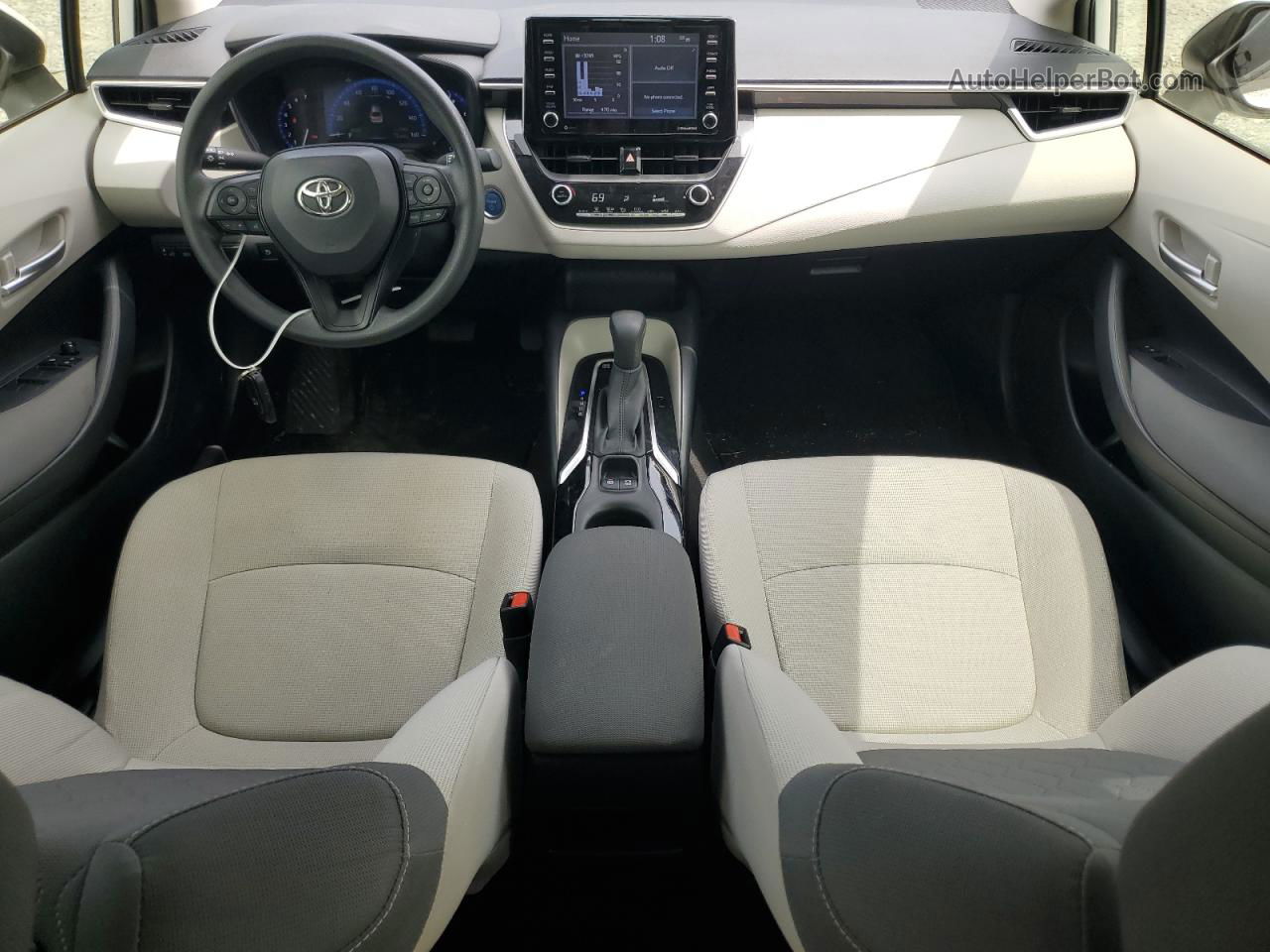 2021 Toyota Corolla Le White vin: JTDEAMDEXMJ004167