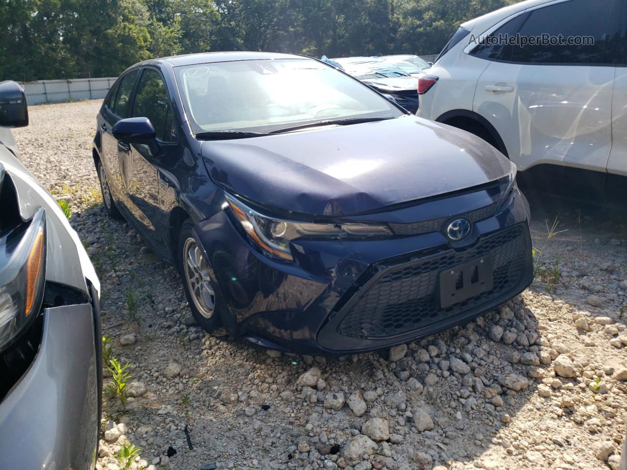 2021 Toyota Corolla Le Blue vin: JTDEAMDEXMJ023706