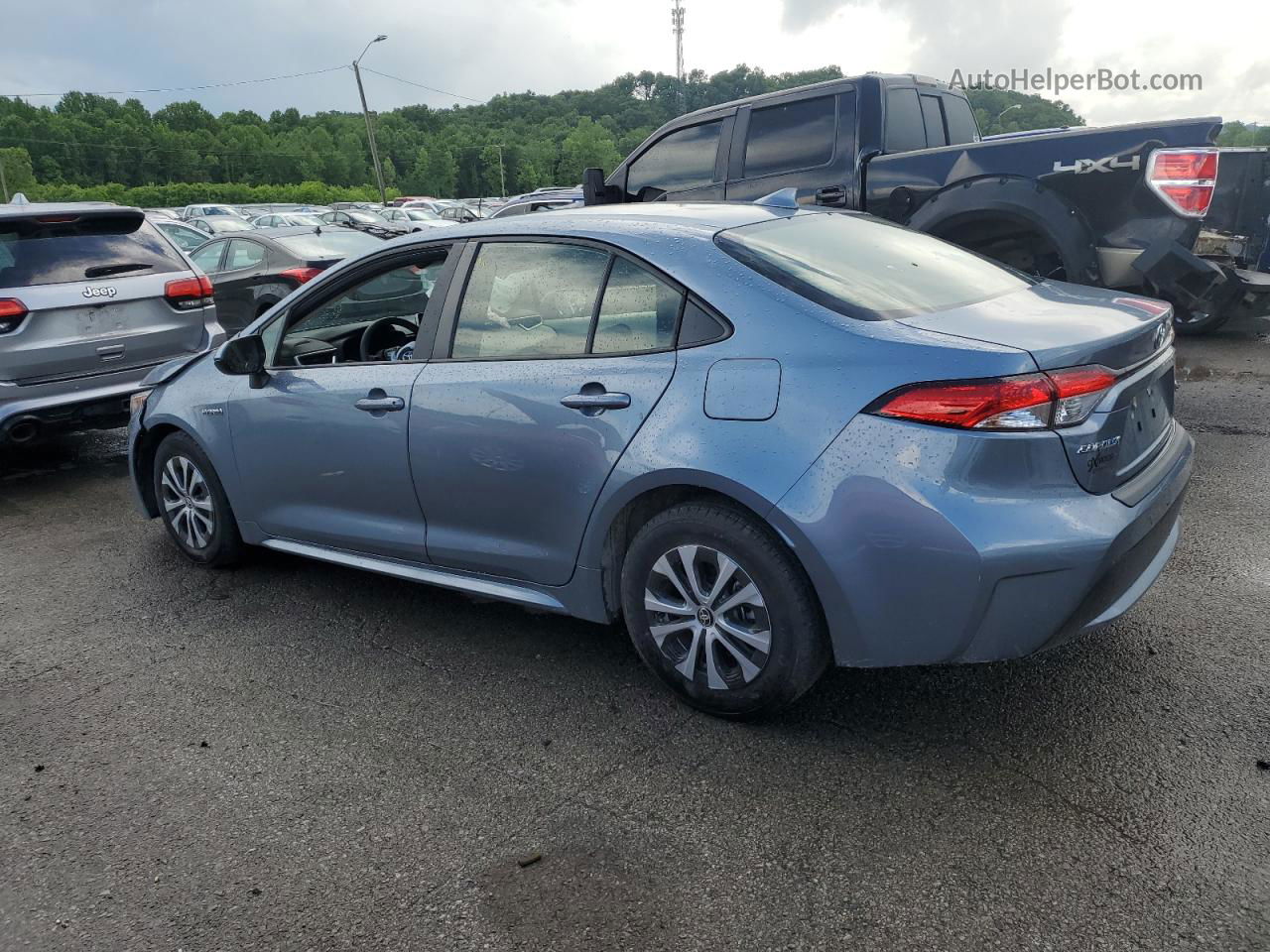 2021 Toyota Corolla Le Blue vin: JTDEAMDEXMJ025990