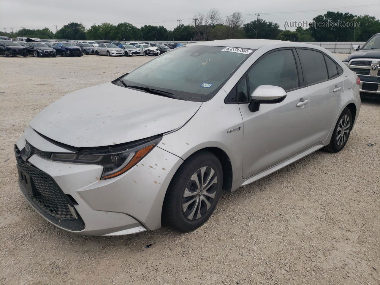 2021 Toyota Corolla Le Silver vin: JTDEAMDEXMJ035614