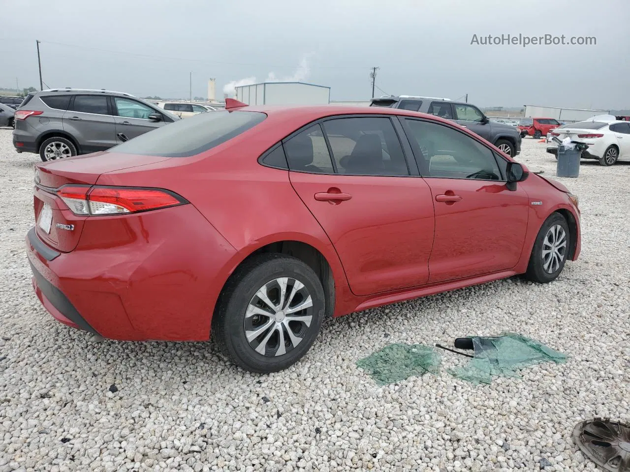 2020 Toyota Corolla Le Red vin: JTDEBRBE4LJ024071