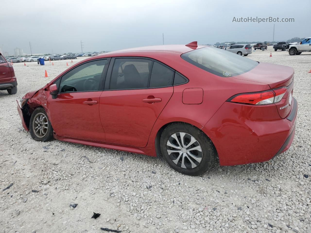 2020 Toyota Corolla Le Red vin: JTDEBRBE4LJ024071