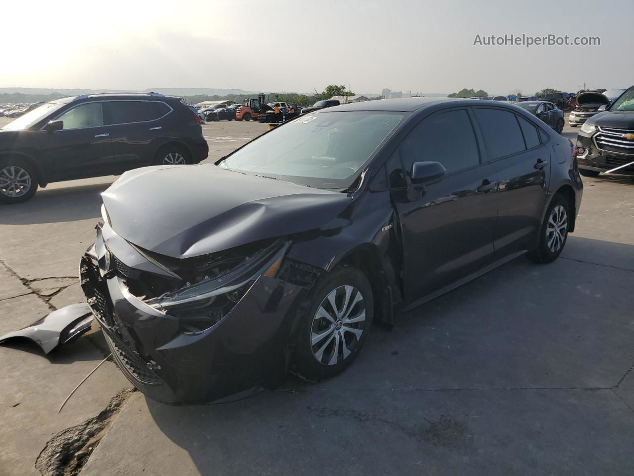 2020 Toyota Corolla Le Синий vin: JTDEBRBE4LJ024166