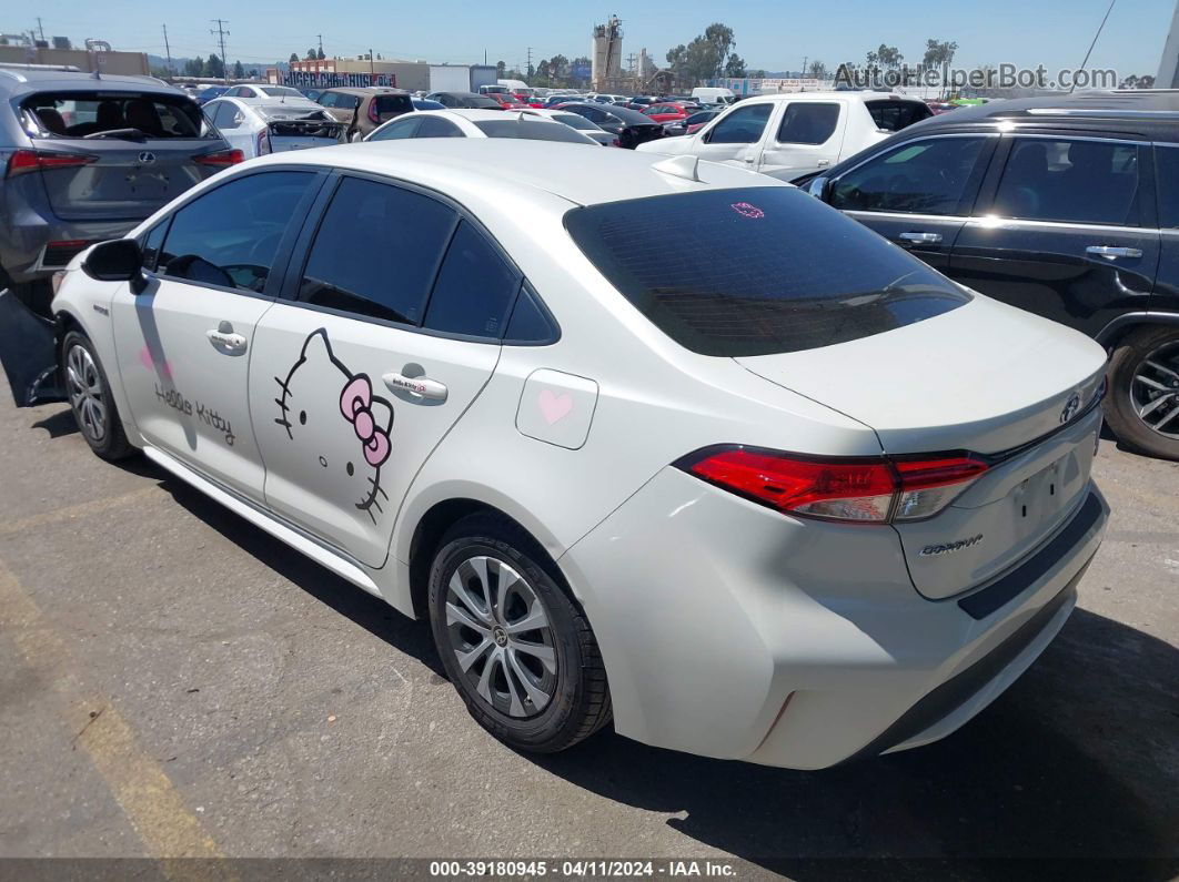 2020 Toyota Corolla Hybrid Le White vin: JTDEBRBE5LJ006064