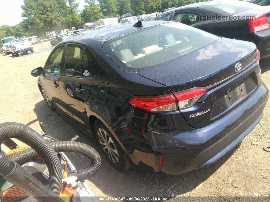 2020 Toyota Corolla Hybrid Le Blue vin: JTDEBRBE6LJ001116