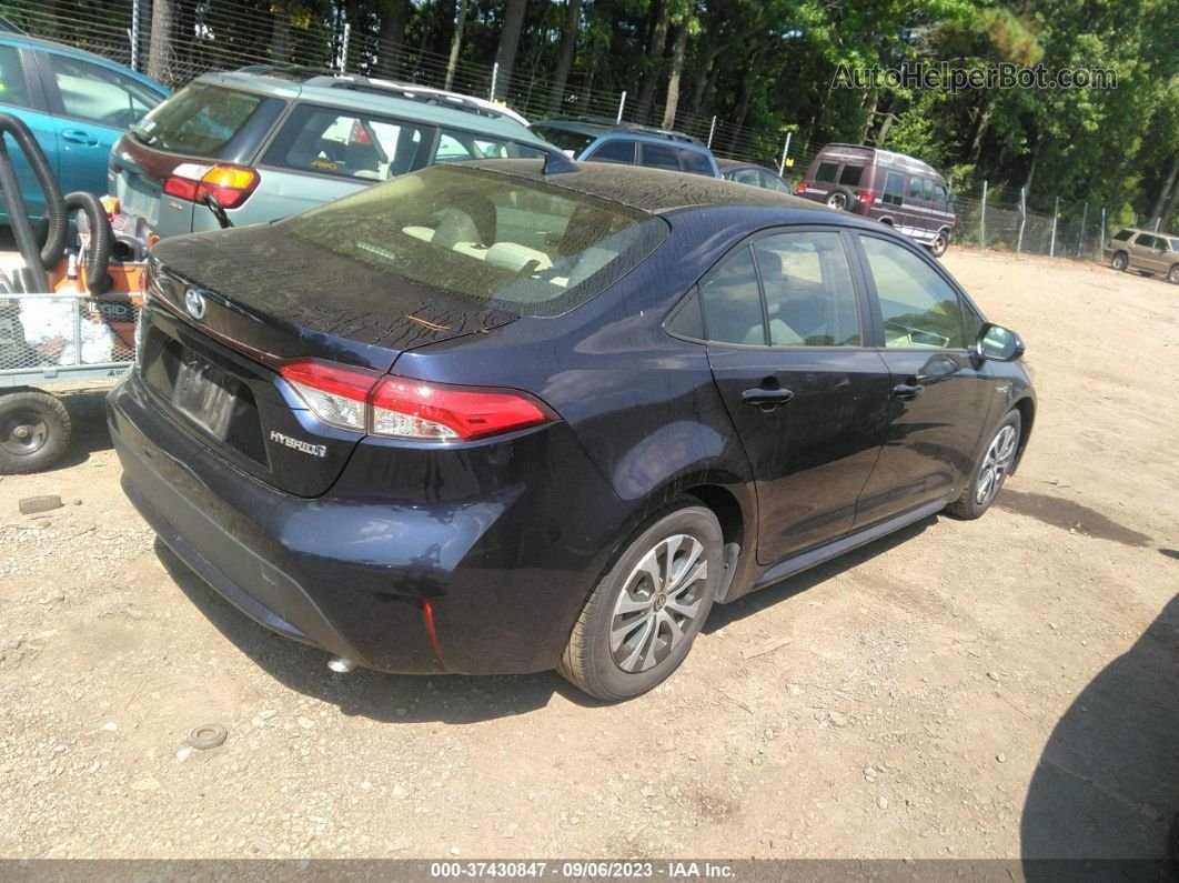 2020 Toyota Corolla Hybrid Le Синий vin: JTDEBRBE6LJ001116