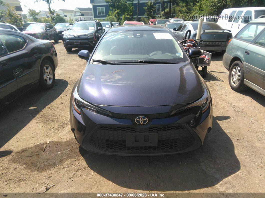 2020 Toyota Corolla Hybrid Le Синий vin: JTDEBRBE6LJ001116