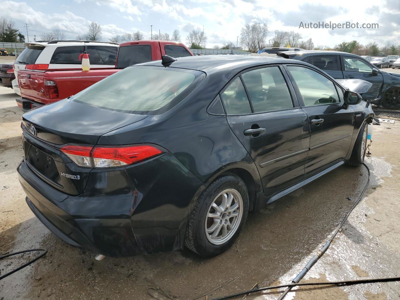 2020 Toyota Corolla Le Черный vin: JTDEBRBE7LJ021410