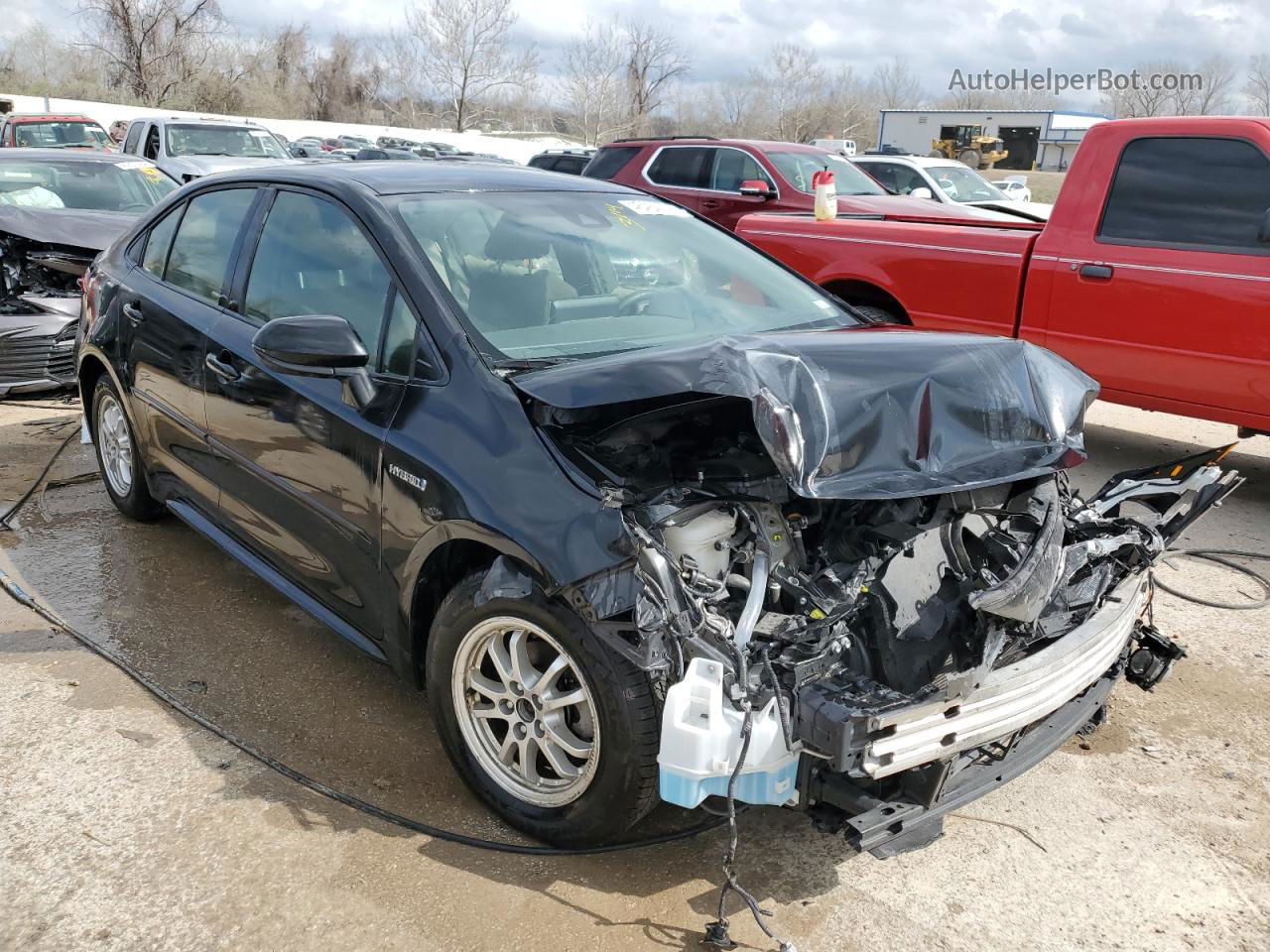 2020 Toyota Corolla Le Черный vin: JTDEBRBE7LJ021410