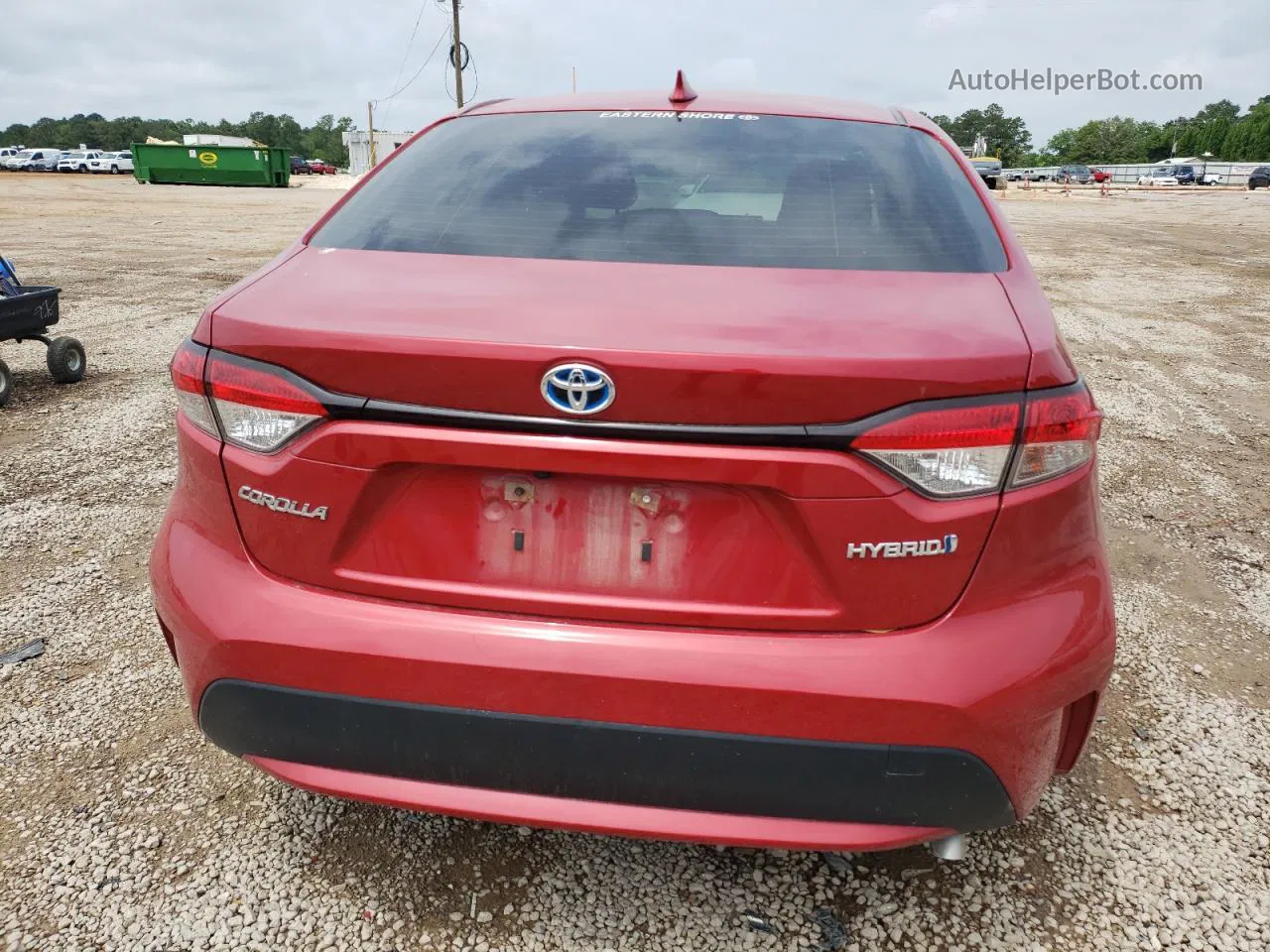 2020 Toyota Corolla Le Red vin: JTDEBRBE8LJ018659