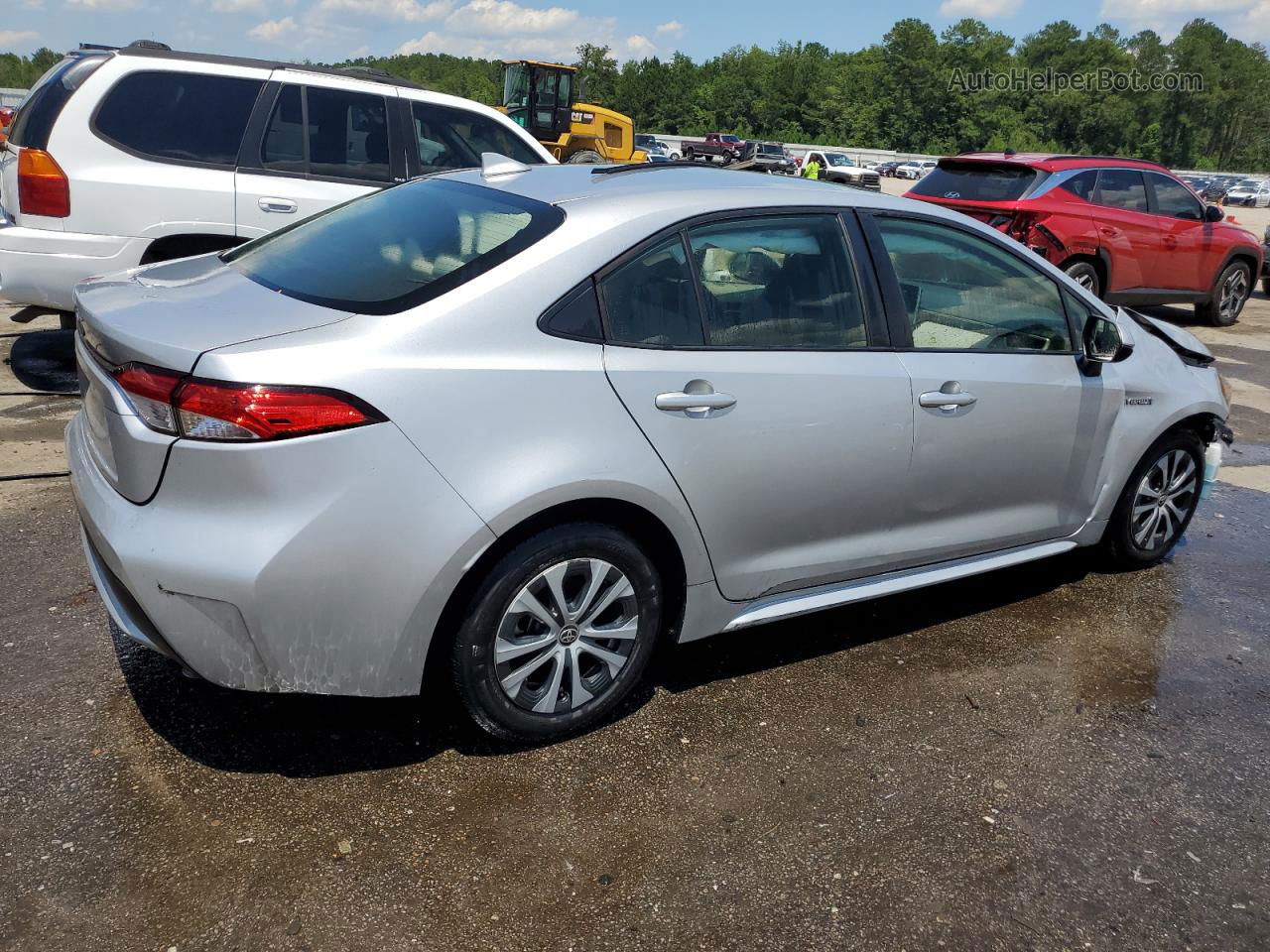 2020 Toyota Corolla Le Silver vin: JTDEBRBE9LJ009985