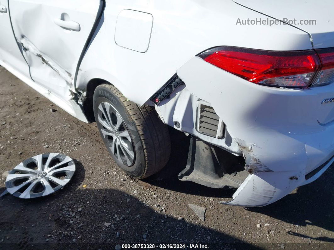 2020 Toyota Corolla Hybrid Le White vin: JTDEBRBE9LJ027726