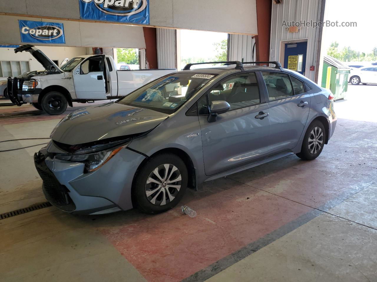 2020 Toyota Corolla Le Blue vin: JTDEBRBEXLJ016864