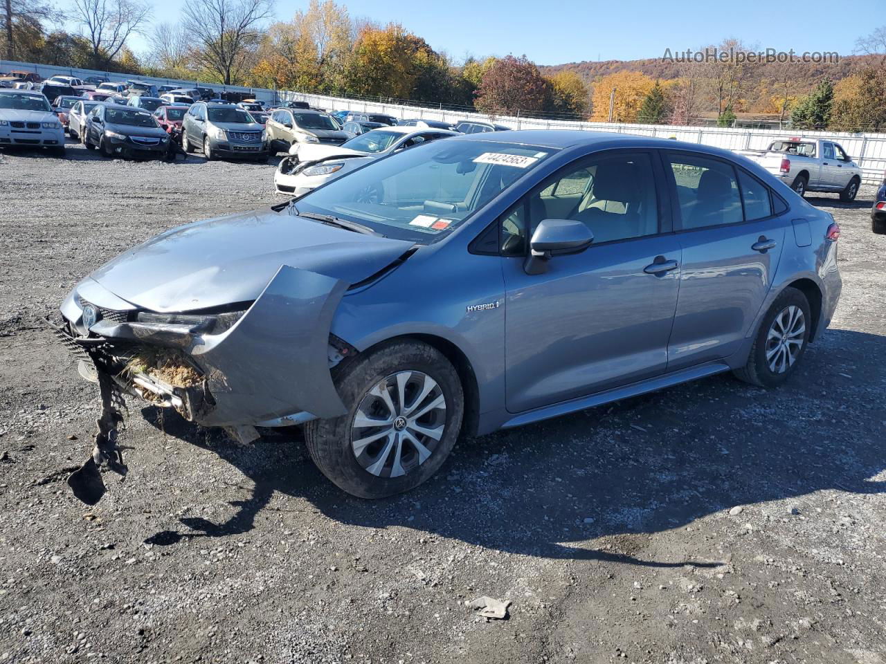 2020 Toyota Corolla Le Silver vin: JTDEBRBEXLJ017903