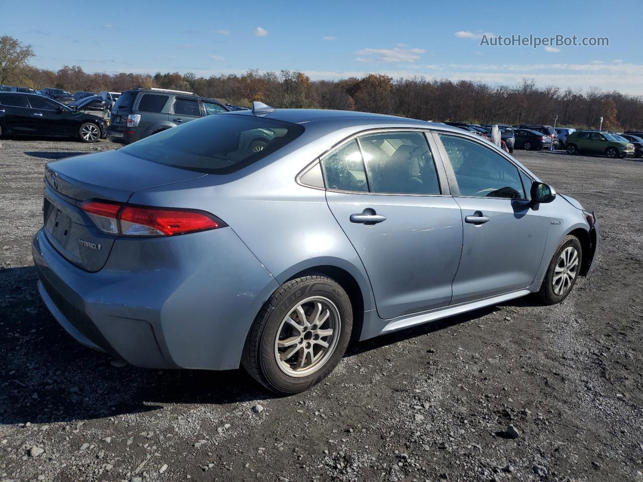 2020 Toyota Corolla Le Silver vin: JTDEBRBEXLJ017903