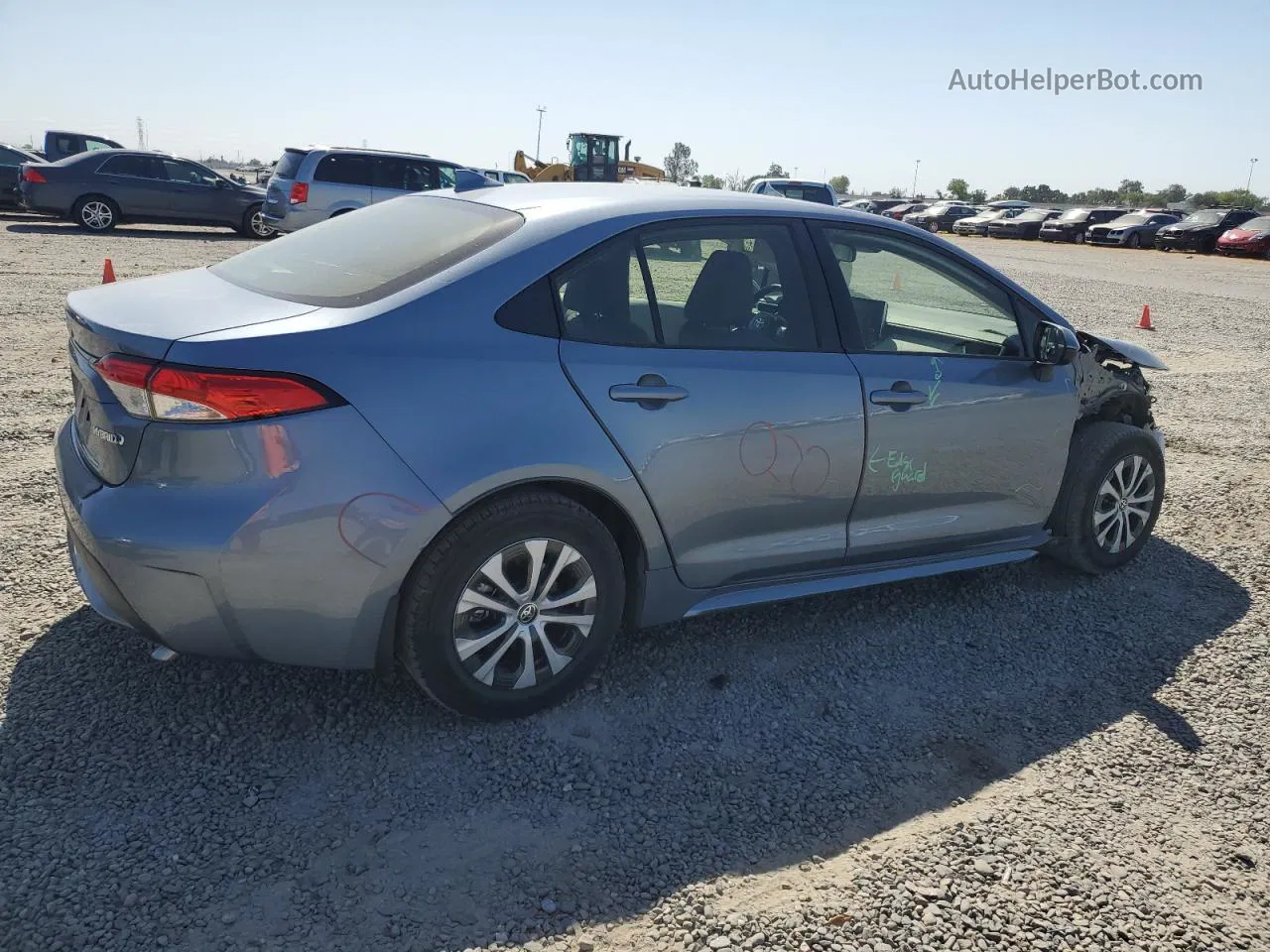 2020 Toyota Corolla Le Blue vin: JTDEBRBEXLJ022132