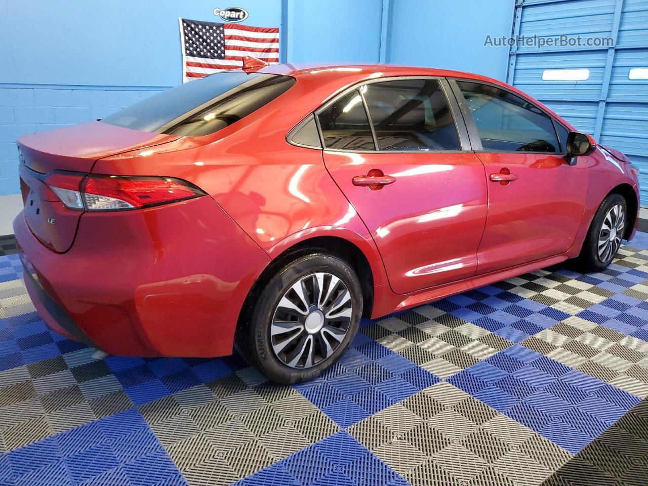 2021 Toyota Corolla Le Red vin: JTDEPMAE0MJ120626