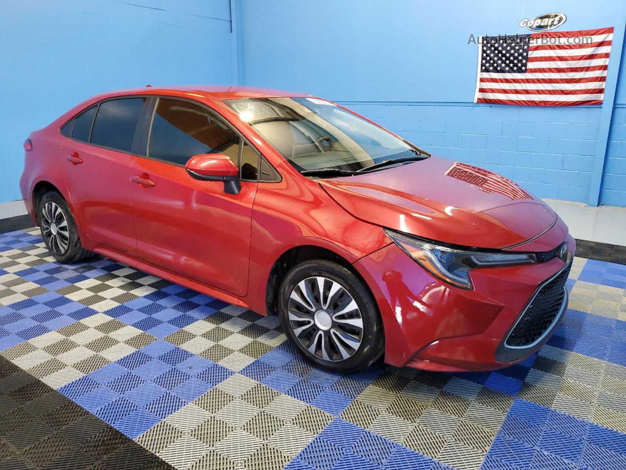 2021 Toyota Corolla Le Red vin: JTDEPMAE0MJ120626