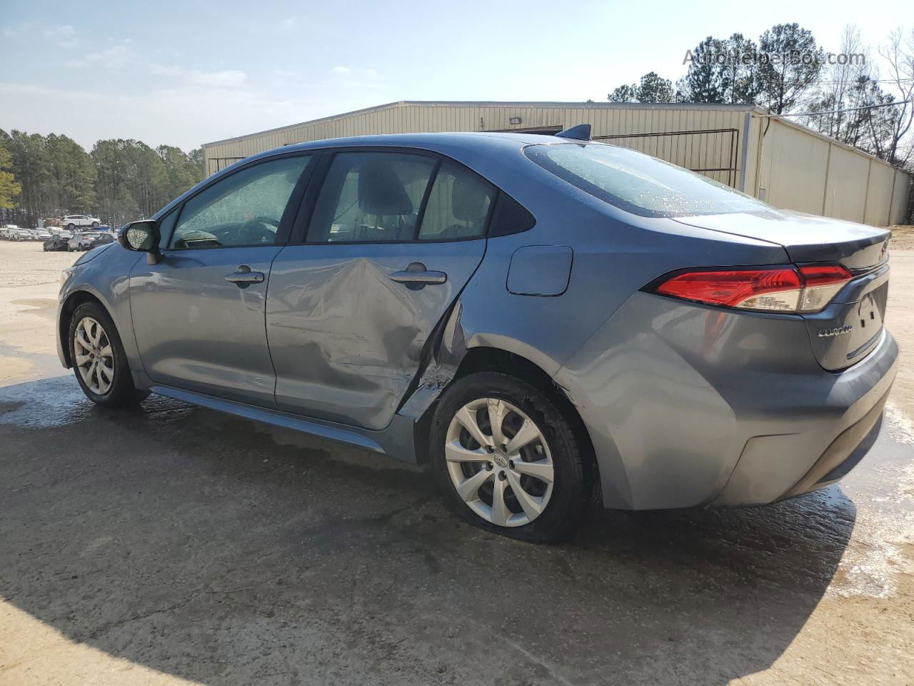 2021 Toyota Corolla Le Blue vin: JTDEPMAE0MJ129018