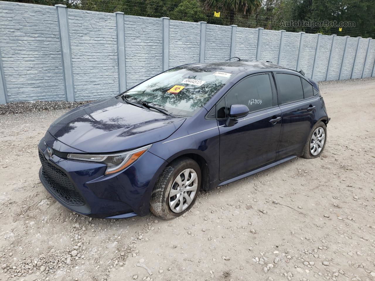 2021 Toyota Corolla Le Blue vin: JTDEPMAE0MJ136812