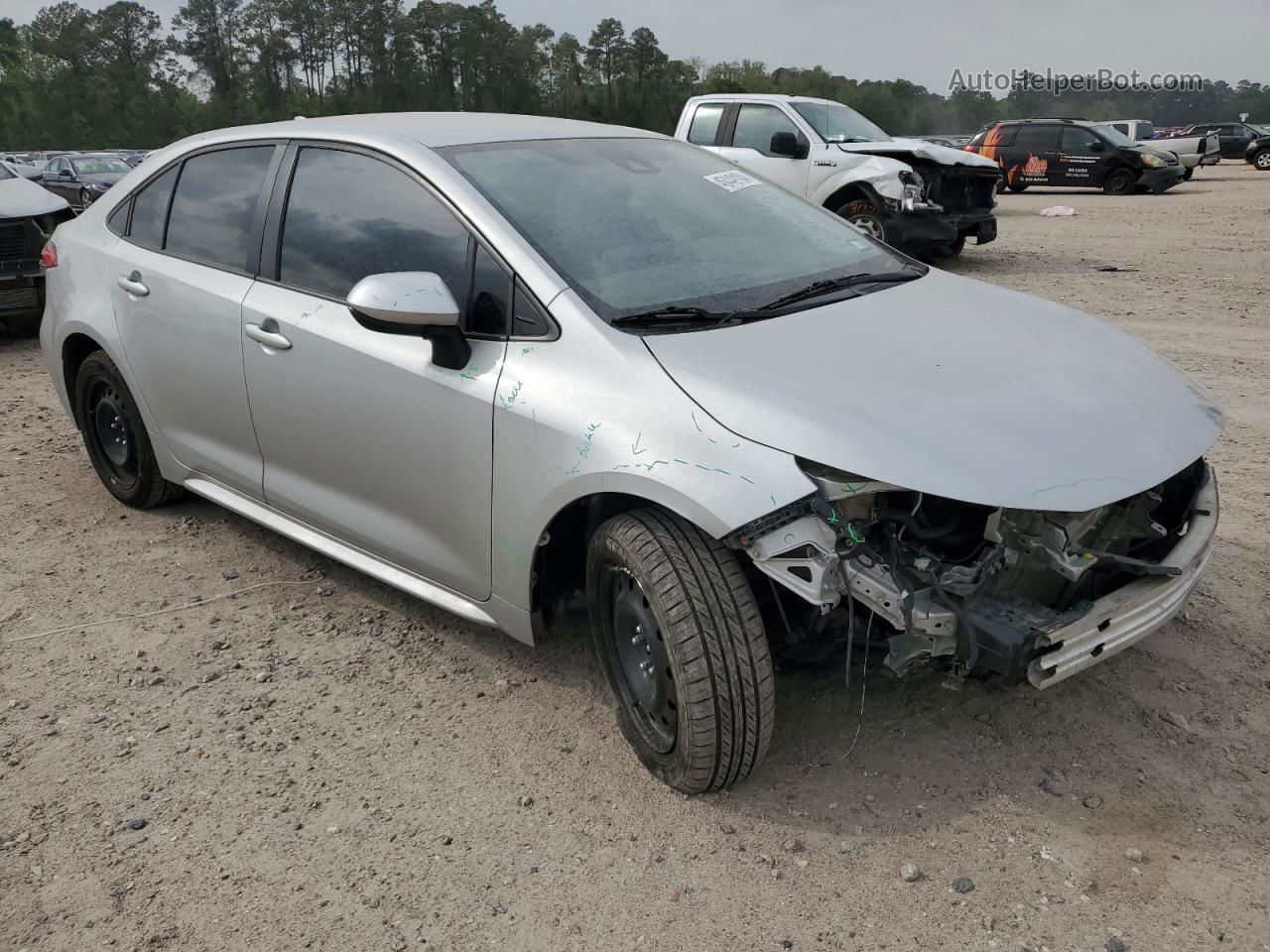 2021 Toyota Corolla Le Silver vin: JTDEPMAE0MJ160642