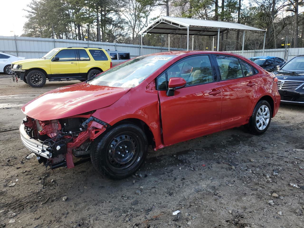 2021 Toyota Corolla Le Red vin: JTDEPMAE0MJ164979