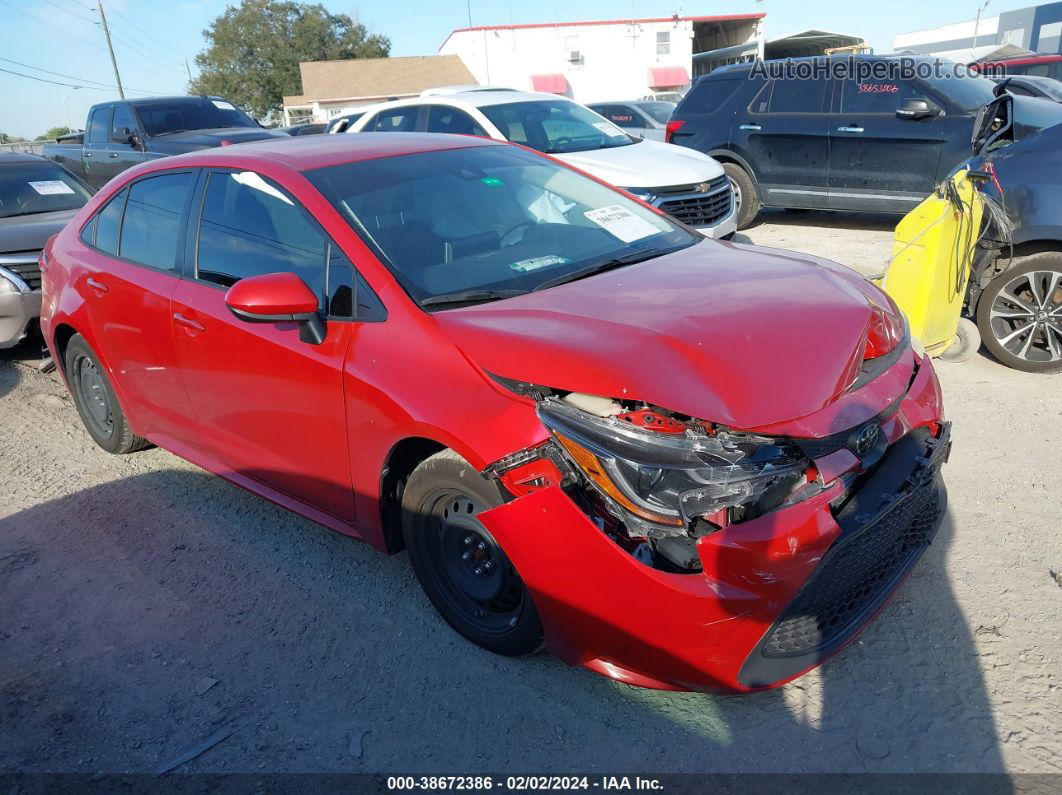 2021 Toyota Corolla Le Red vin: JTDEPMAE0MJ189168