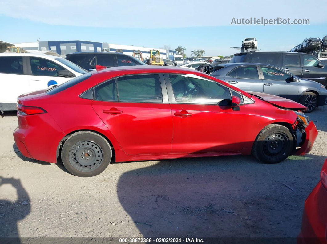 2021 Toyota Corolla Le Red vin: JTDEPMAE0MJ189168