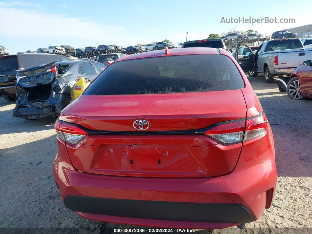 2021 Toyota Corolla Le Red vin: JTDEPMAE0MJ189168