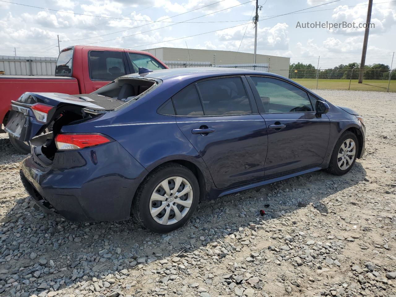 2021 Toyota Corolla Le Blue vin: JTDEPMAE1MJ130601