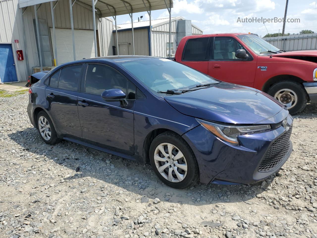 2021 Toyota Corolla Le Синий vin: JTDEPMAE1MJ130601