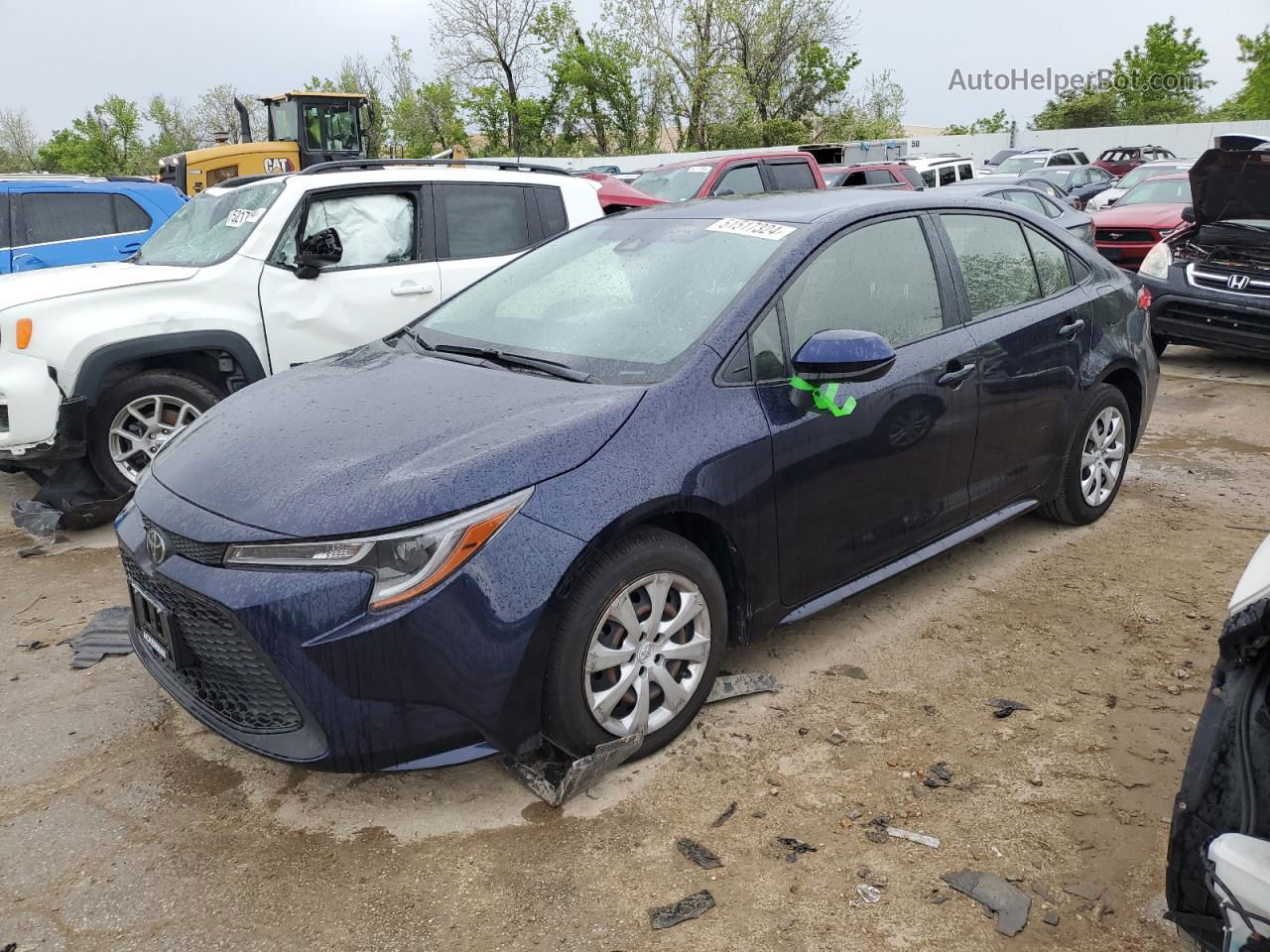 2021 Toyota Corolla Le Blue vin: JTDEPMAE1MJ139833