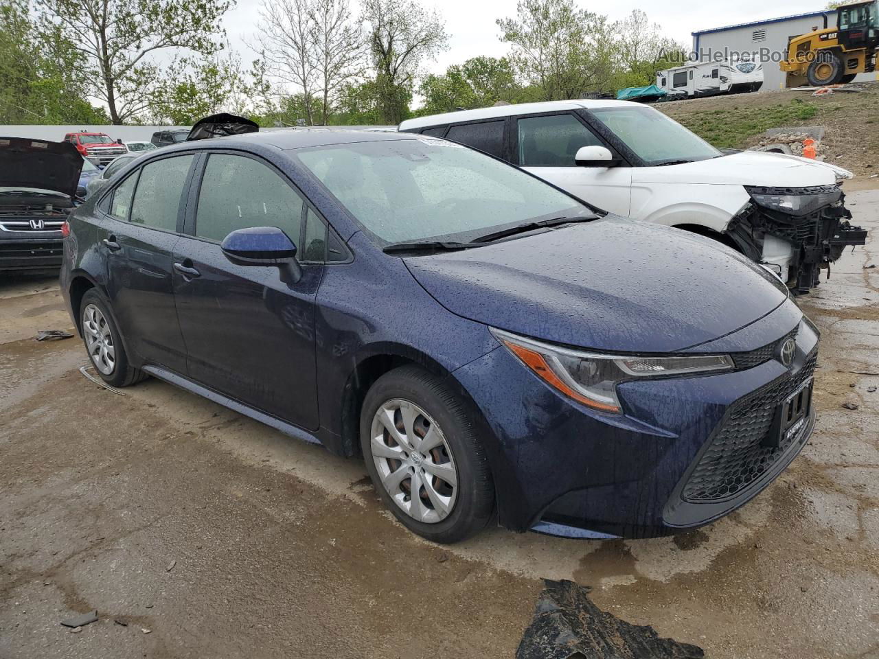 2021 Toyota Corolla Le Blue vin: JTDEPMAE1MJ139833