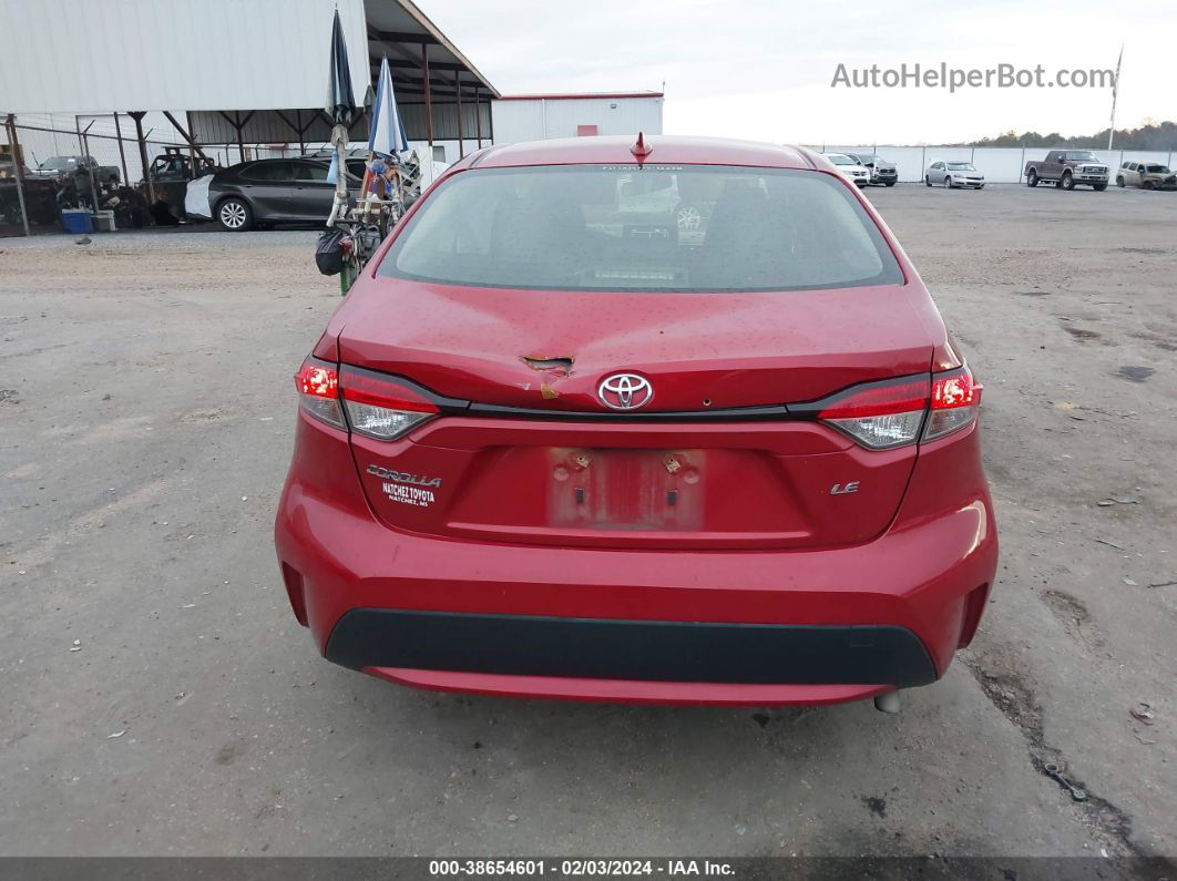 2021 Toyota Corolla Le Red vin: JTDEPMAE1MJ153568