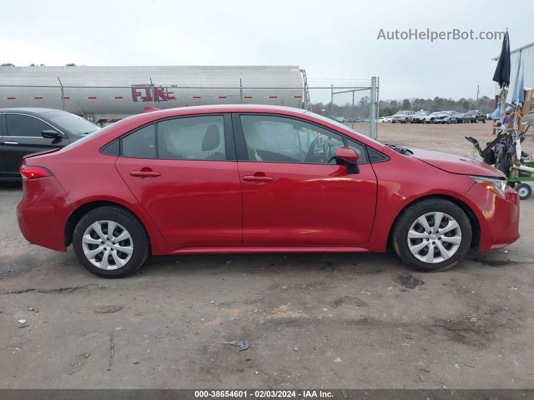 2021 Toyota Corolla Le Red vin: JTDEPMAE1MJ153568