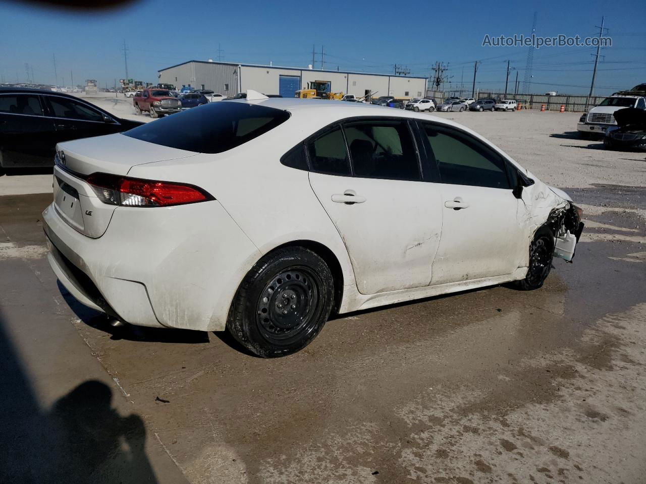 2021 Toyota Corolla Le White vin: JTDEPMAE1MJ155613