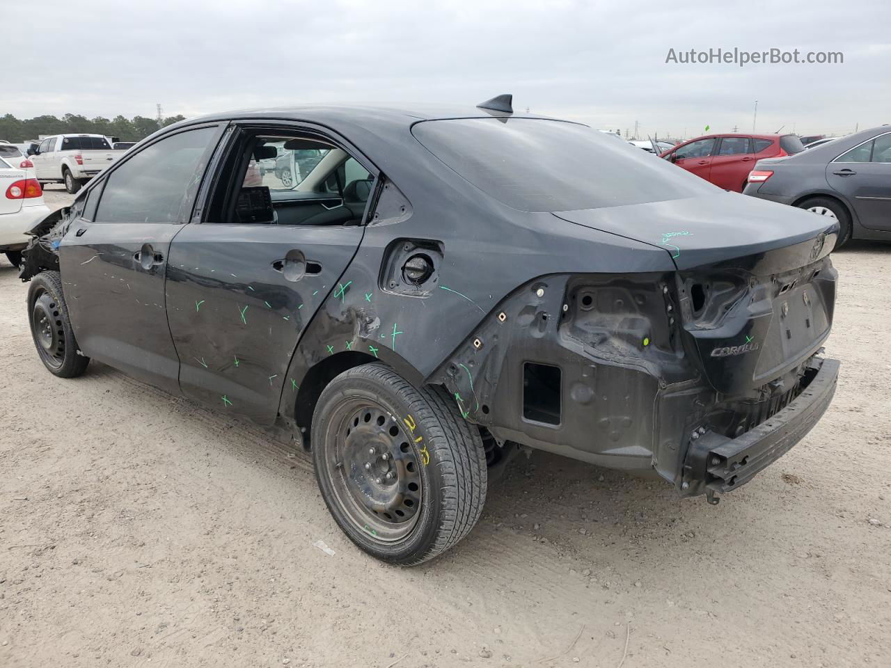 2021 Toyota Corolla Le Черный vin: JTDEPMAE1MJ180625