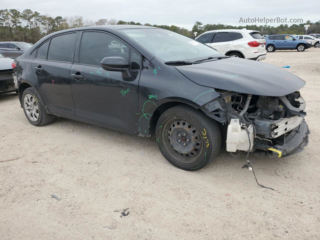 2021 Toyota Corolla Le Черный vin: JTDEPMAE1MJ180625