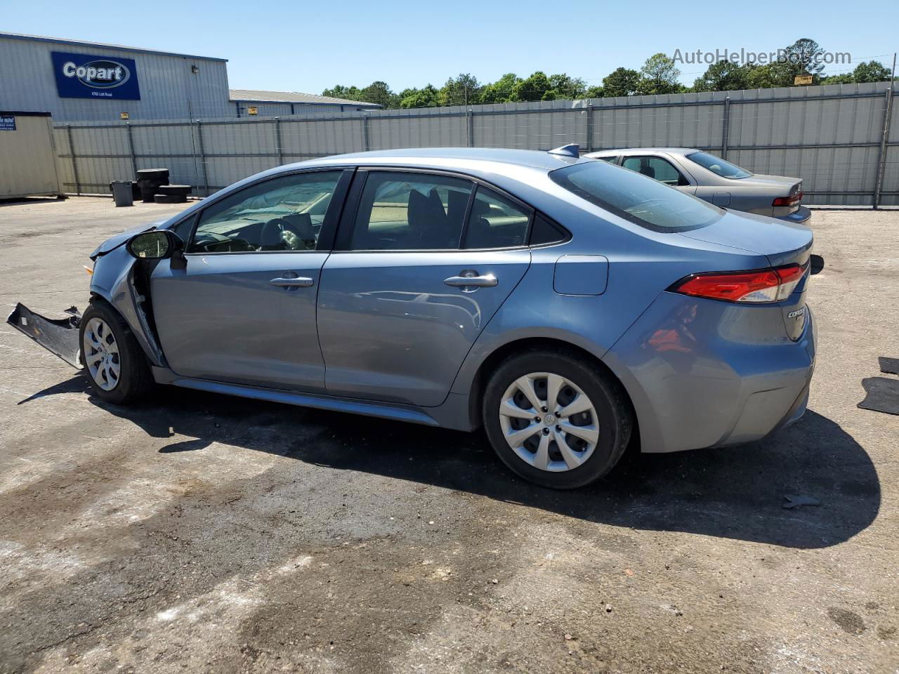 2021 Toyota Corolla Le Blue vin: JTDEPMAE2MJ118196