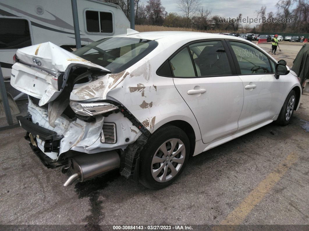 2021 Toyota Corolla Le White vin: JTDEPMAE2MJ119445