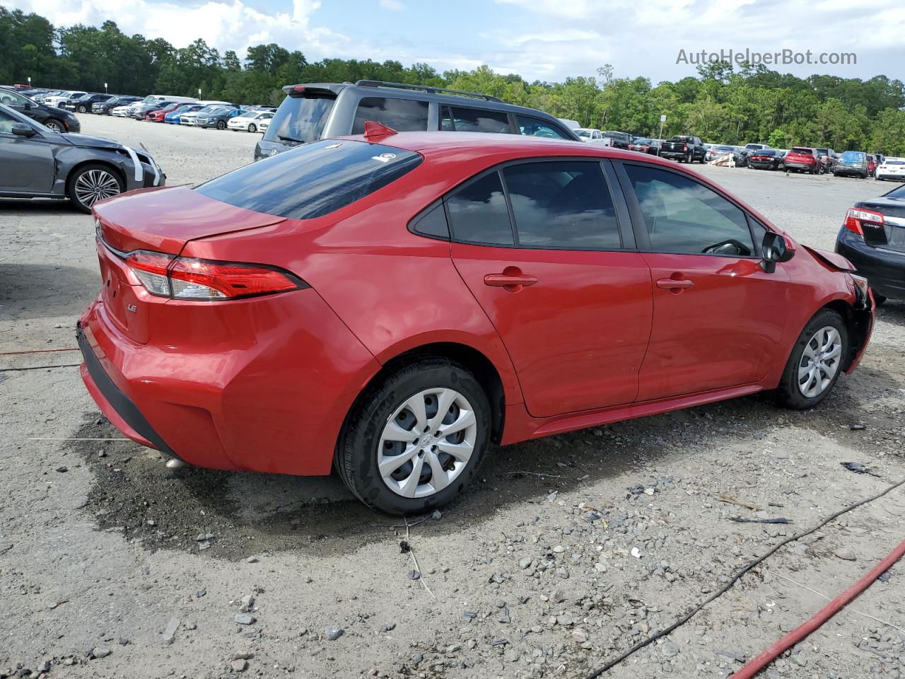 2021 Toyota Corolla Le Red vin: JTDEPMAE2MJ134897