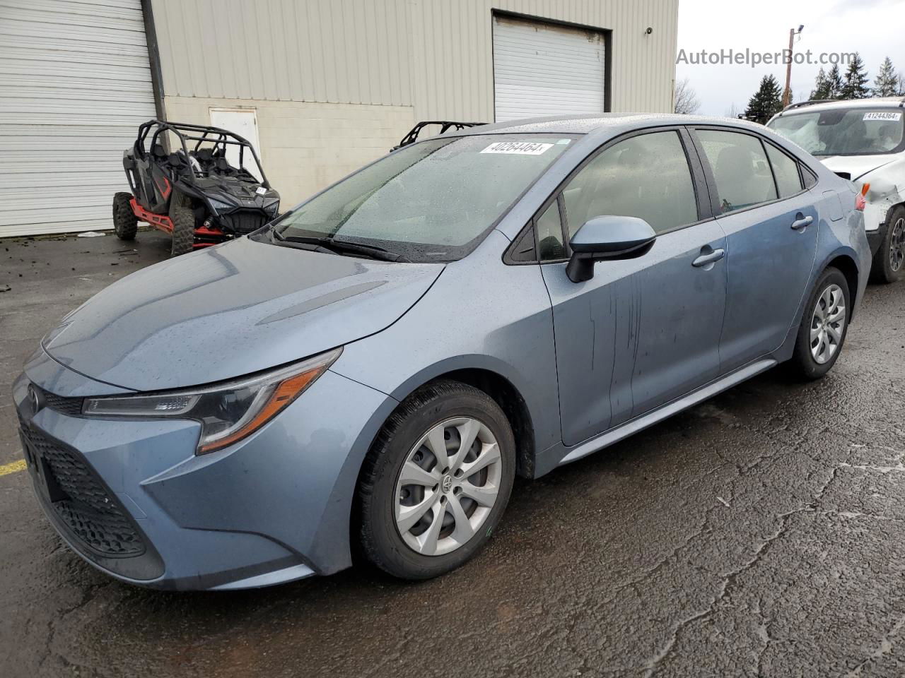 2021 Toyota Corolla Le Blue vin: JTDEPMAE2MJ161694